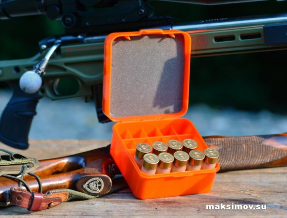 Патронная коробка для патронов 12-го калибра, российский бренд RHT Ammo